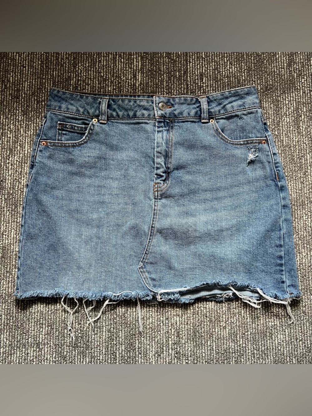 Wild Fable Distressed Denim Mini Skirt – Size 12